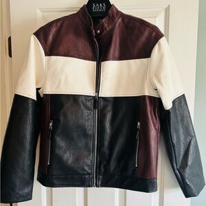 ♥️’BAILEY ROSE’ Faux leather moto style jacket (XS)